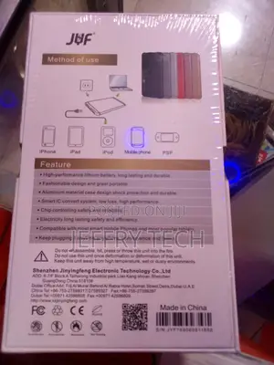 Super Slim JYF 20000 Mah Power Bank Gold