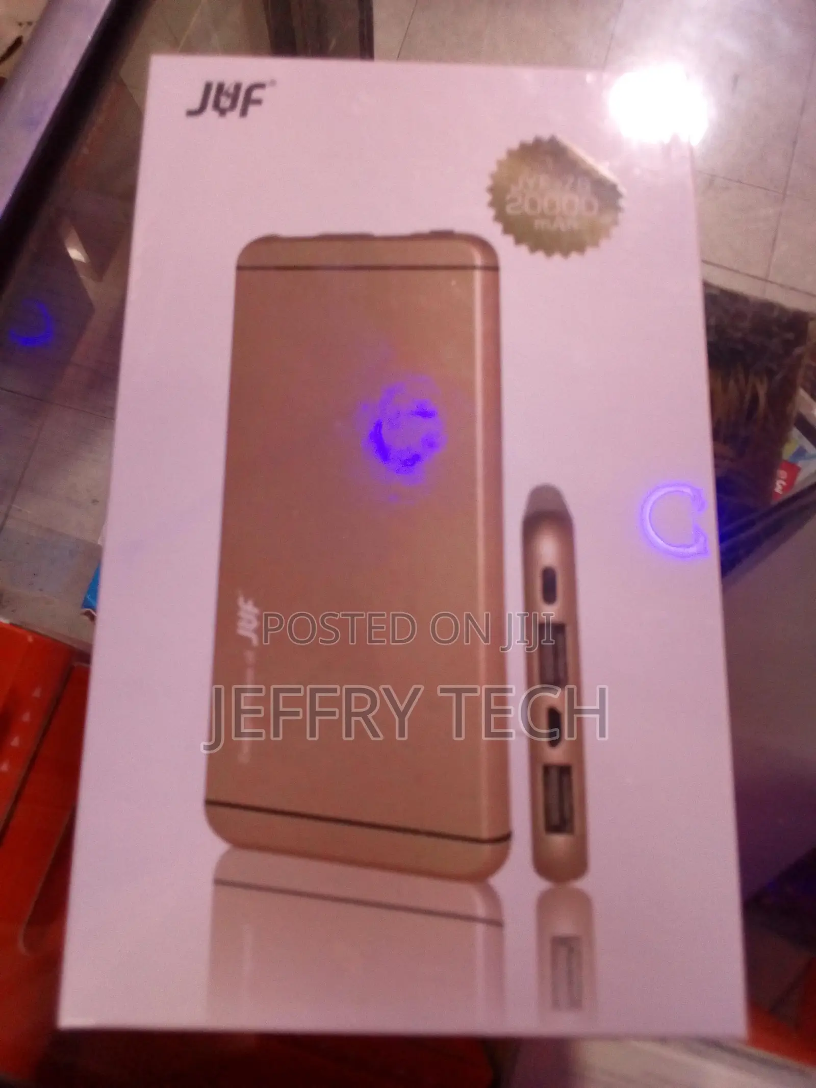 Super Slim JYF 20000 Mah Power Bank Gold