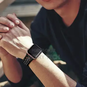 Silicone Breathable Strap for Apple Watch 7 8 41mm 45mm 40 4