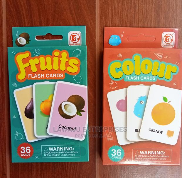 2pcs Cognitive Cards for Kids Aged 3 Above - main view