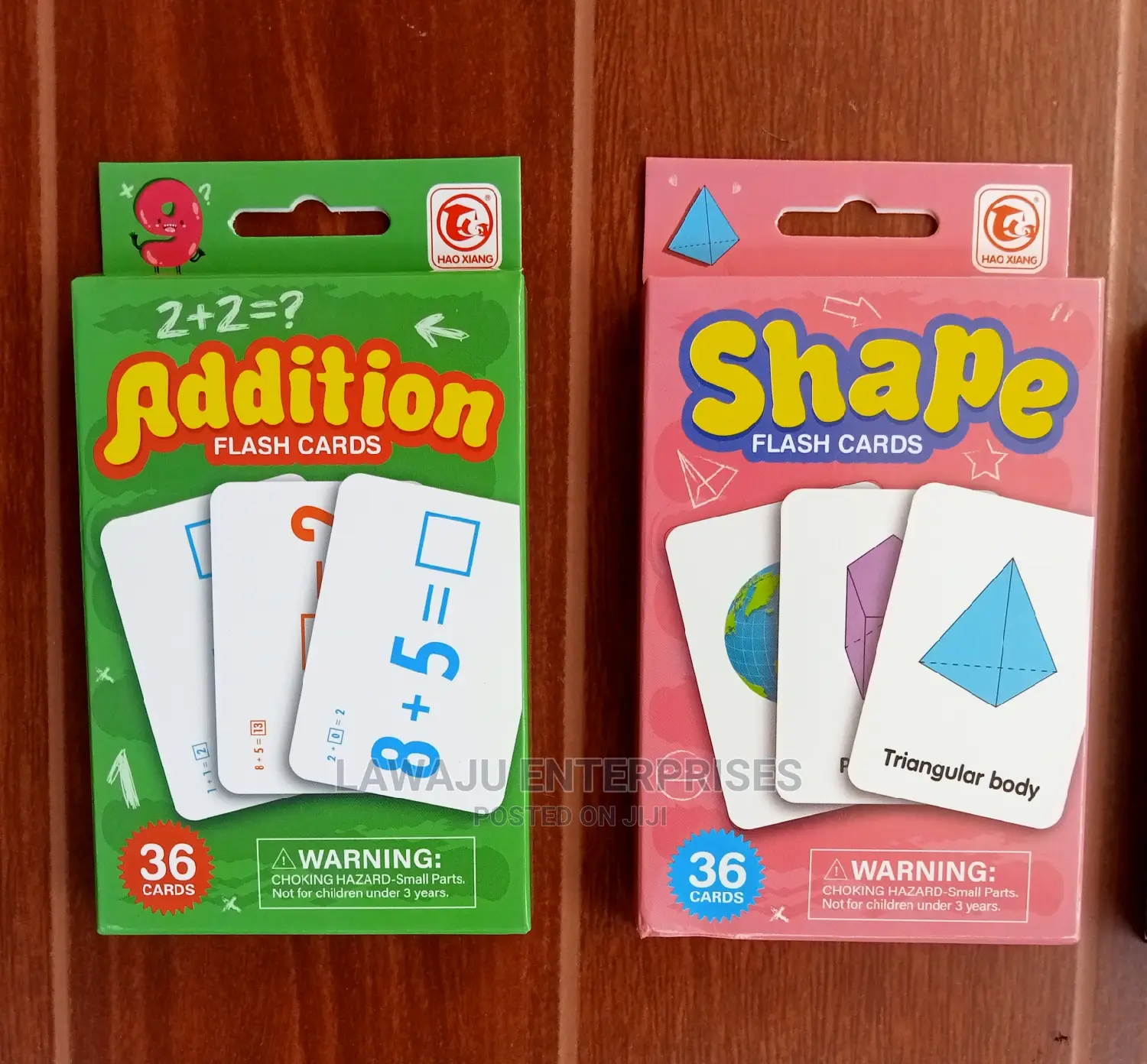 2pcs Cognitive Cards for Kids Aged 3 Above
