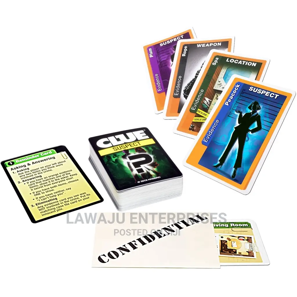 Cluedo Suspect Card Game - Age 8+