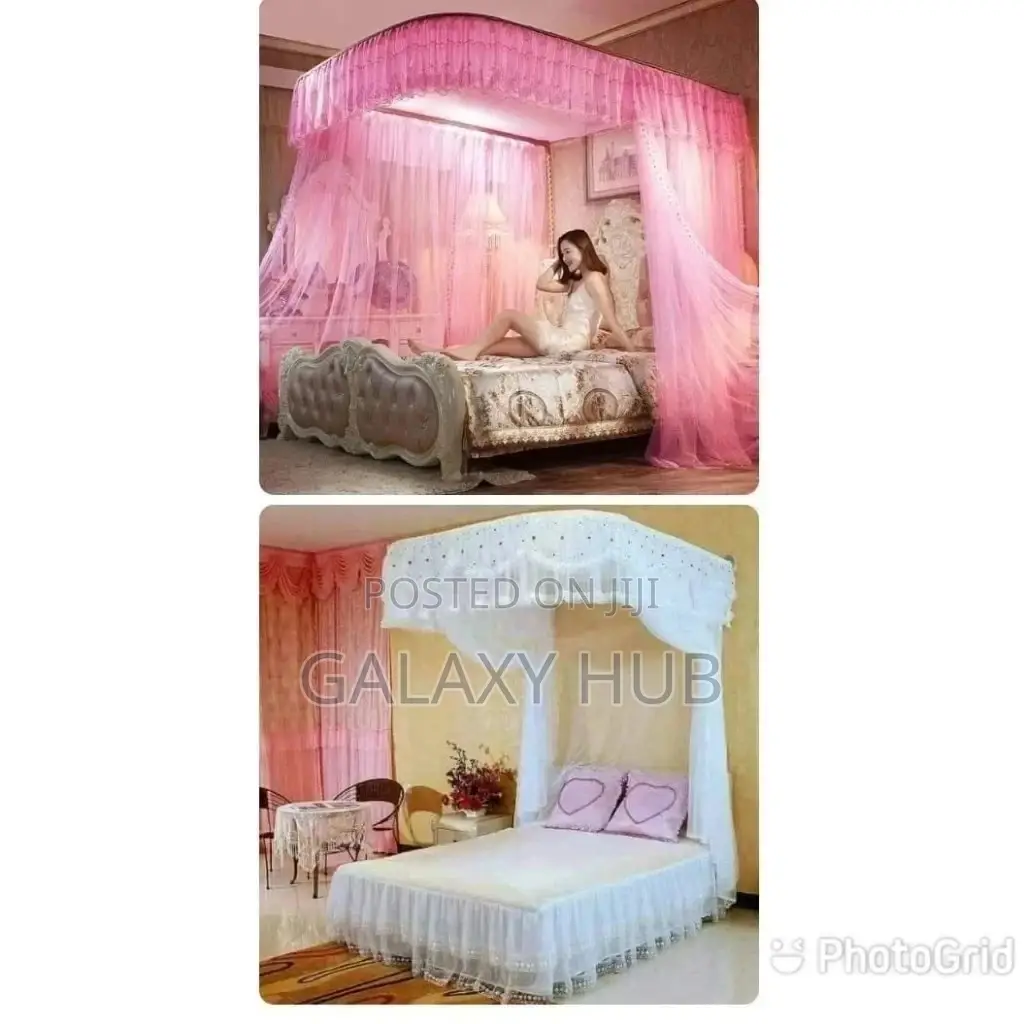 Two Stand Mosquito Net With Sliding Rails