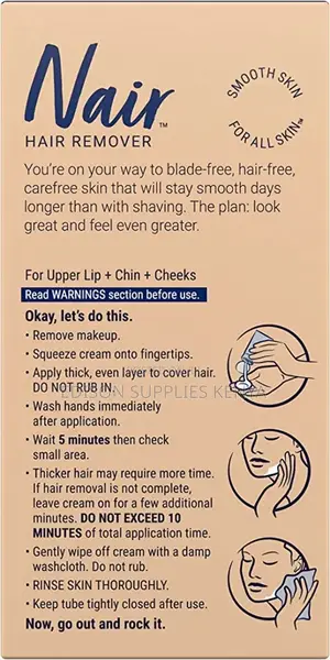 Nair Face Cream Facial Hair Remover( No Razor Bumps)For PCOS