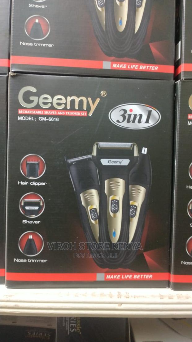 Geemy 3 in 1 Rechargeable Shaver and Trimmer