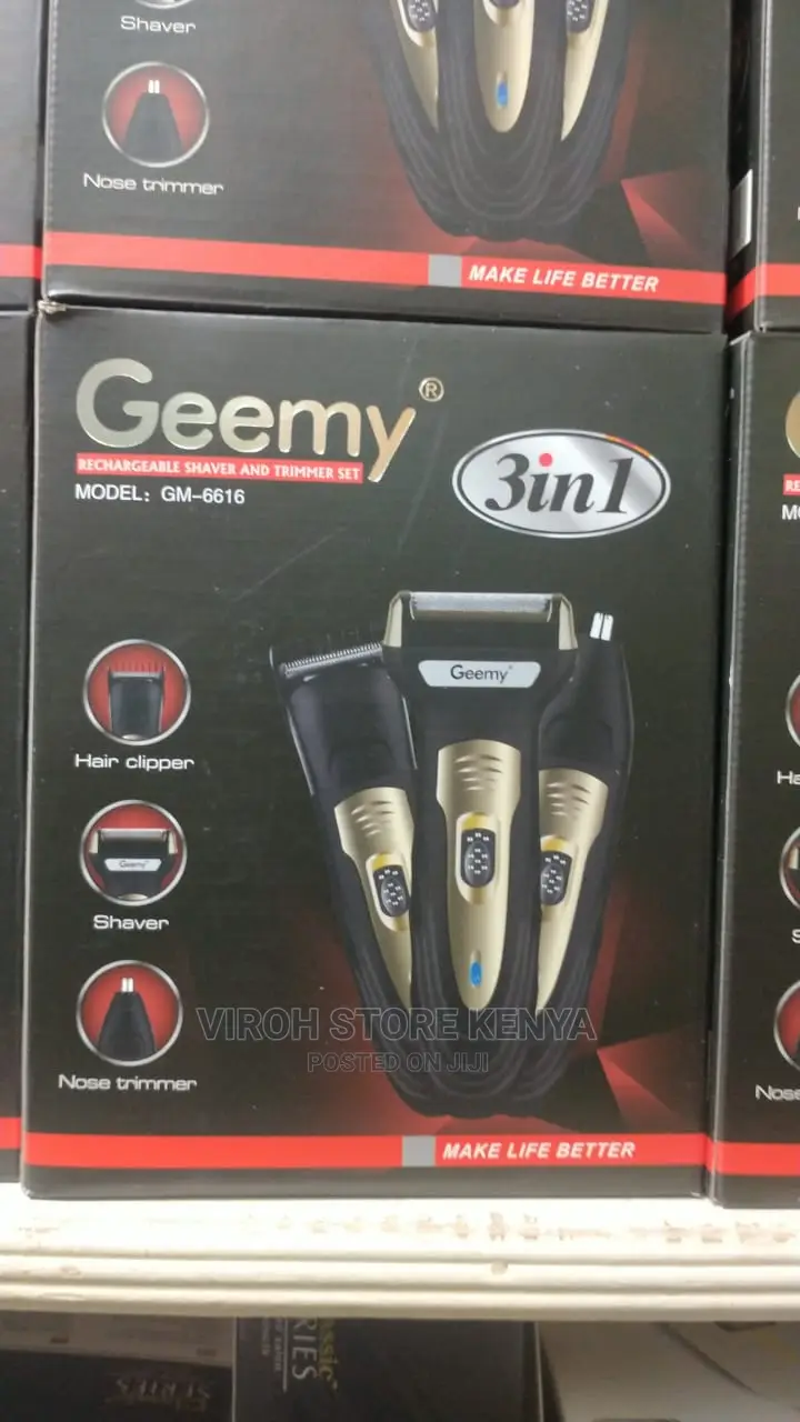 Geemy 3 in 1 Rechargeable Shaver and Trimmer