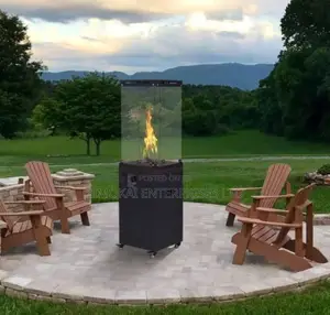 41,000 BTU Outdoor Patio Heater Glass Top Propane Gas Warmer