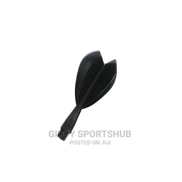 1/4 STD Plastic Flight – Black Set of 3 - thumbnail 2