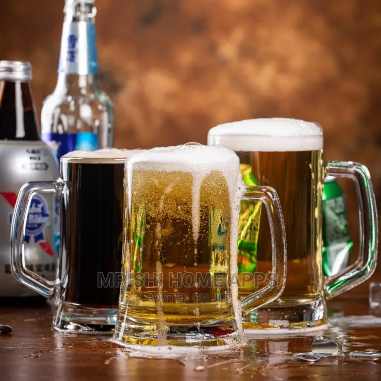 6pcs Glass Mugs 500ml