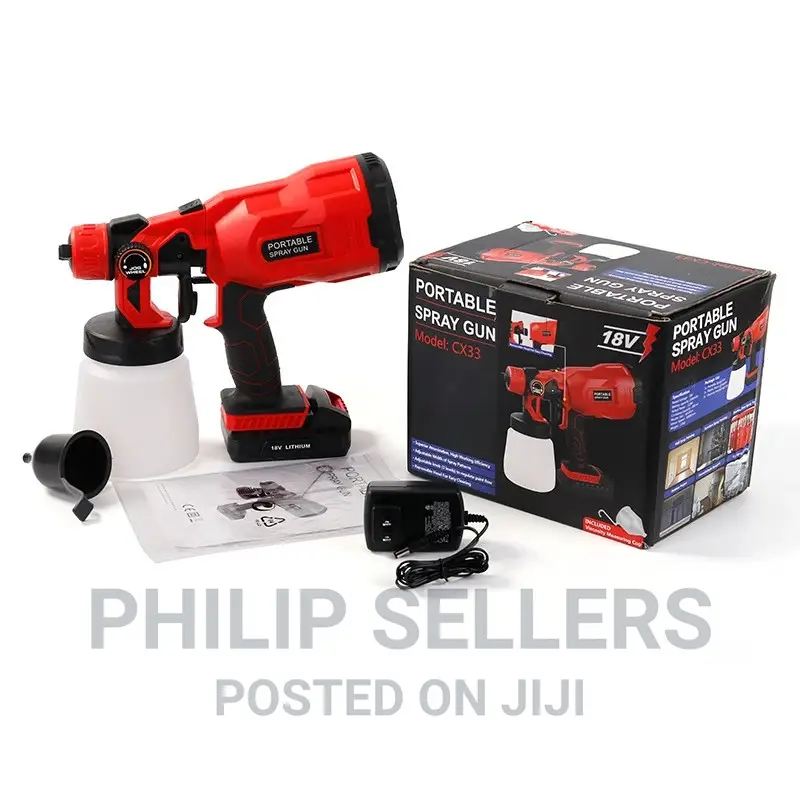 Cordless Spray Gun 18V Battery Spray Gun - China Battery Pow