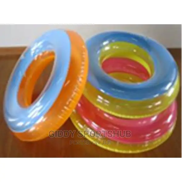 ￼ 2-Tones Swim Ring Assorted Color, 0.18mm Pvc, 75cm