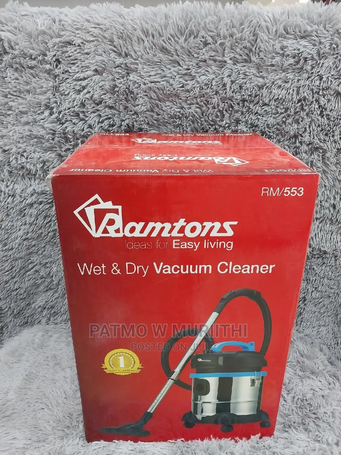 Ramton Vaccum Cleaner Wet and Dry 21l