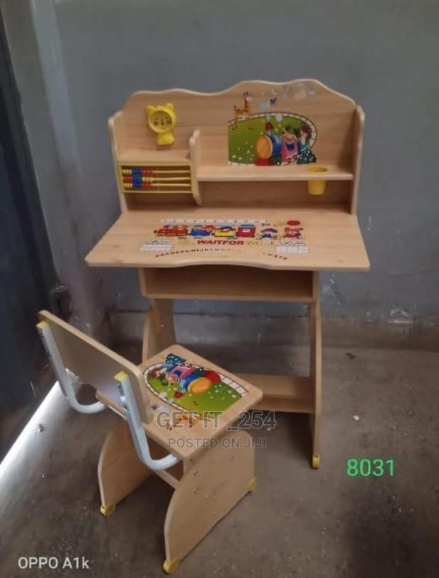 New Improved Wooden Kids Study Table With Chair - main view