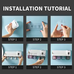 Toothbrush Holder and Toothpaste Dispenser
