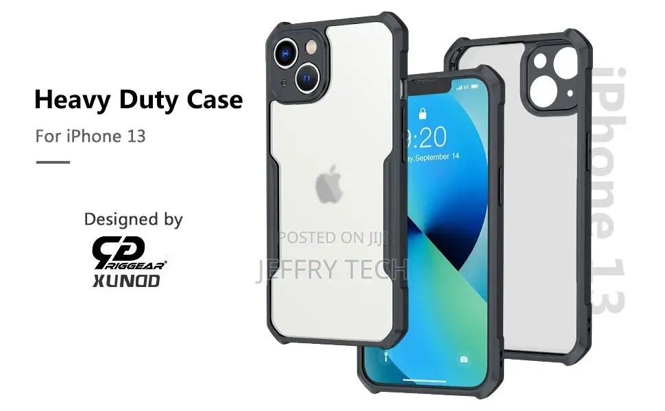 RIGGEAR Xundd iPhone 13 Back Cover Case (PC + TPU | With Int