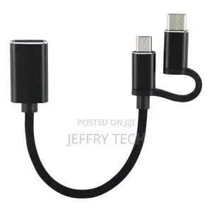 USB 3.0 Female to Micro USB + USB-C / Type-C Male Charging +