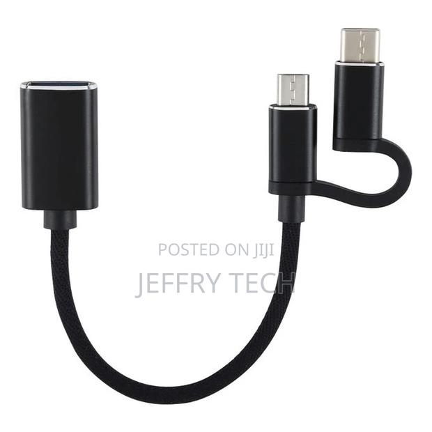 USB 3.0 Female to Micro USB + USB-C / Type-C Male Charging + - thumbnail 3