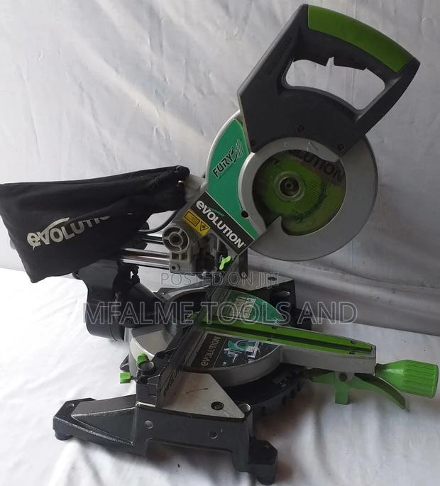 Mitre Saw -Evolution Multipurpose Sliding 255mm 240v Ex-Uk .