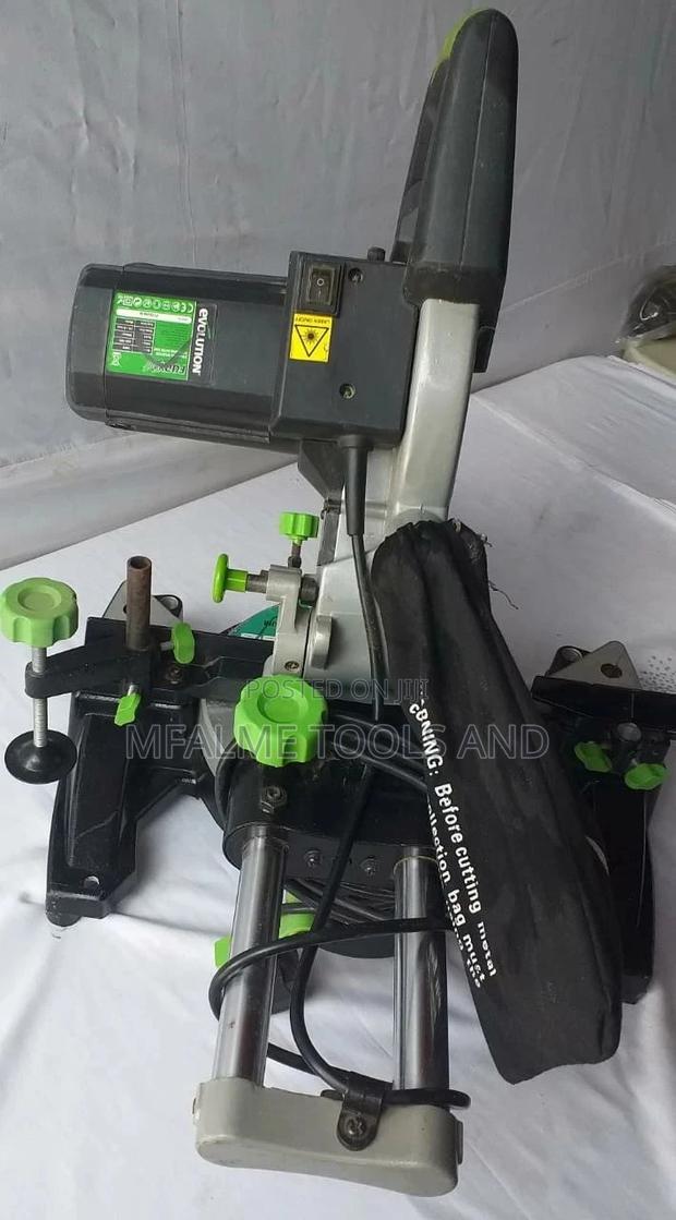 Mitre Saw -Evolution Multipurpose Sliding 255mm 240v Ex-Uk . - thumbnail 3