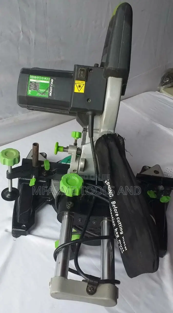 Mitre Saw -Evolution Multipurpose Sliding 255mm 240v Ex-Uk .