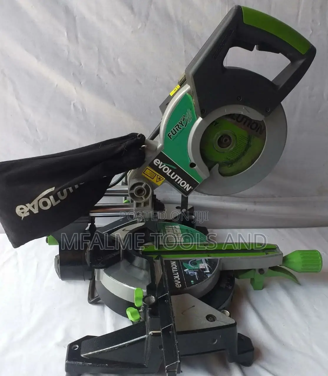 Mitre Saw -Evolution Multipurpose Sliding 255mm 240v Ex-Uk .