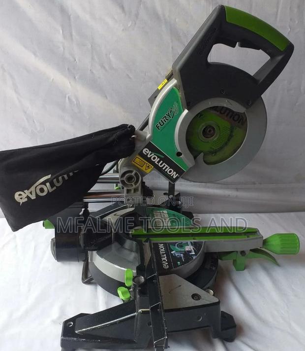 Mitre Saw -Evolution Multipurpose Sliding 255mm 240v Ex-Uk . - thumbnail 7