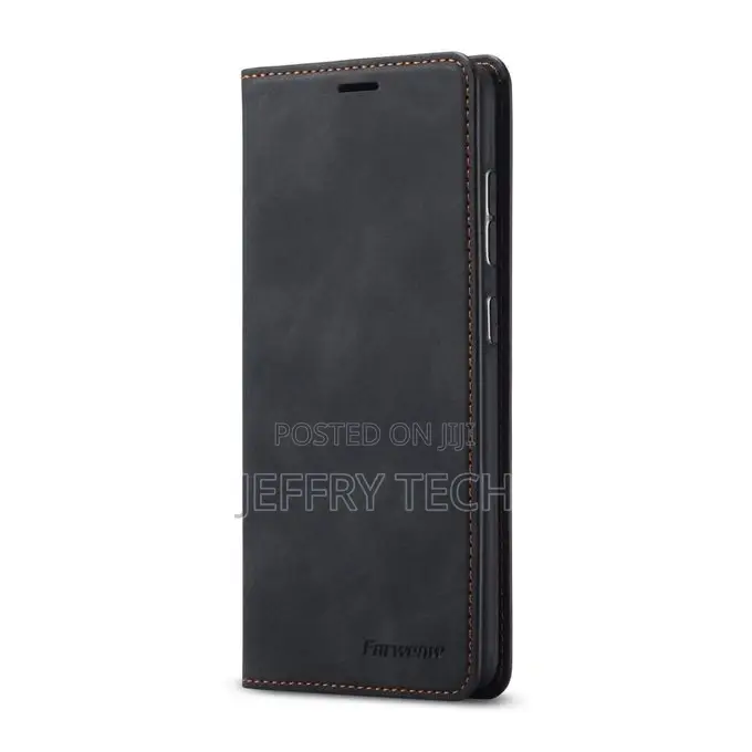 For Samsung Galaxy A31 Leather Flip Case (Black)
