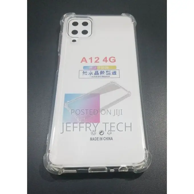 Anti-Shock Back Cover for Samsung Galaxy A12 - Transparent