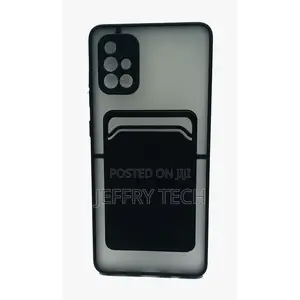 Shockproof Card Holder Matte Case for Samsung Galaxy A71 4G