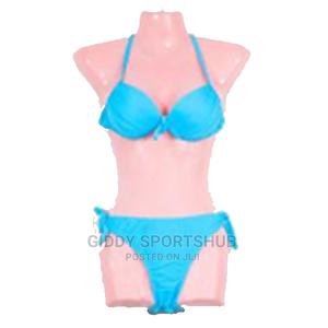 2pc Bikini Black/White/Blue/Yellow Pink, Size L - thumbnail 2