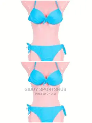 2pc Bikini Black/White/Blue/Yellow Pink, Size L