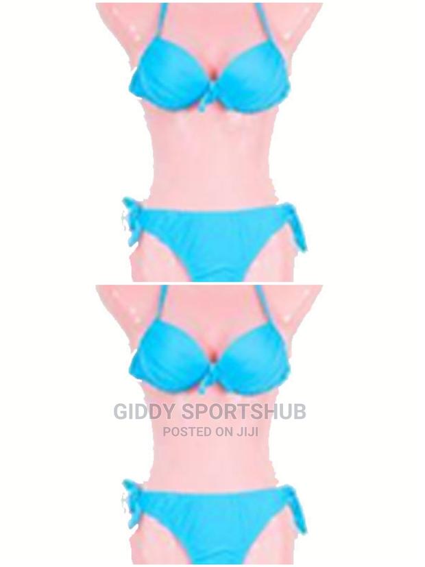 2pc Bikini Black/White/Blue/Yellow Pink, Size L - thumbnail 3