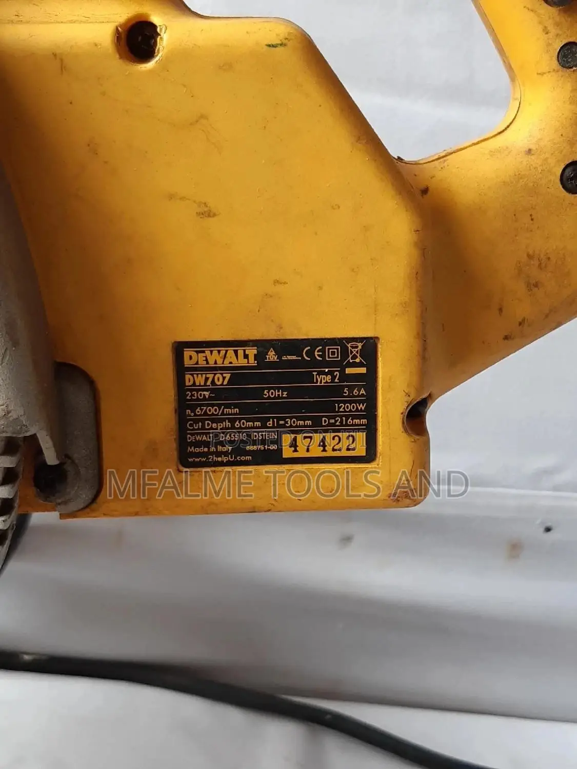 Mitre Saw -dewalt Multipurpose Sliding 1200w 216mm 240 Ex-uk