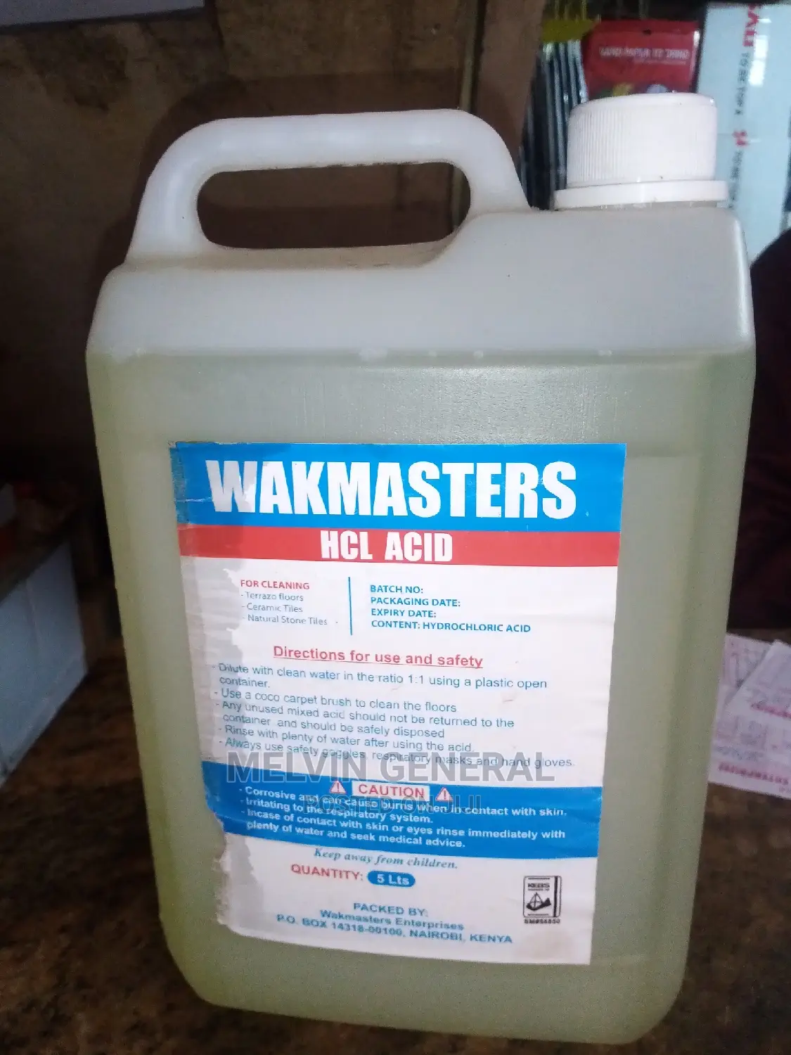 Wakamaster Hydrochloric Acid 5ltrs