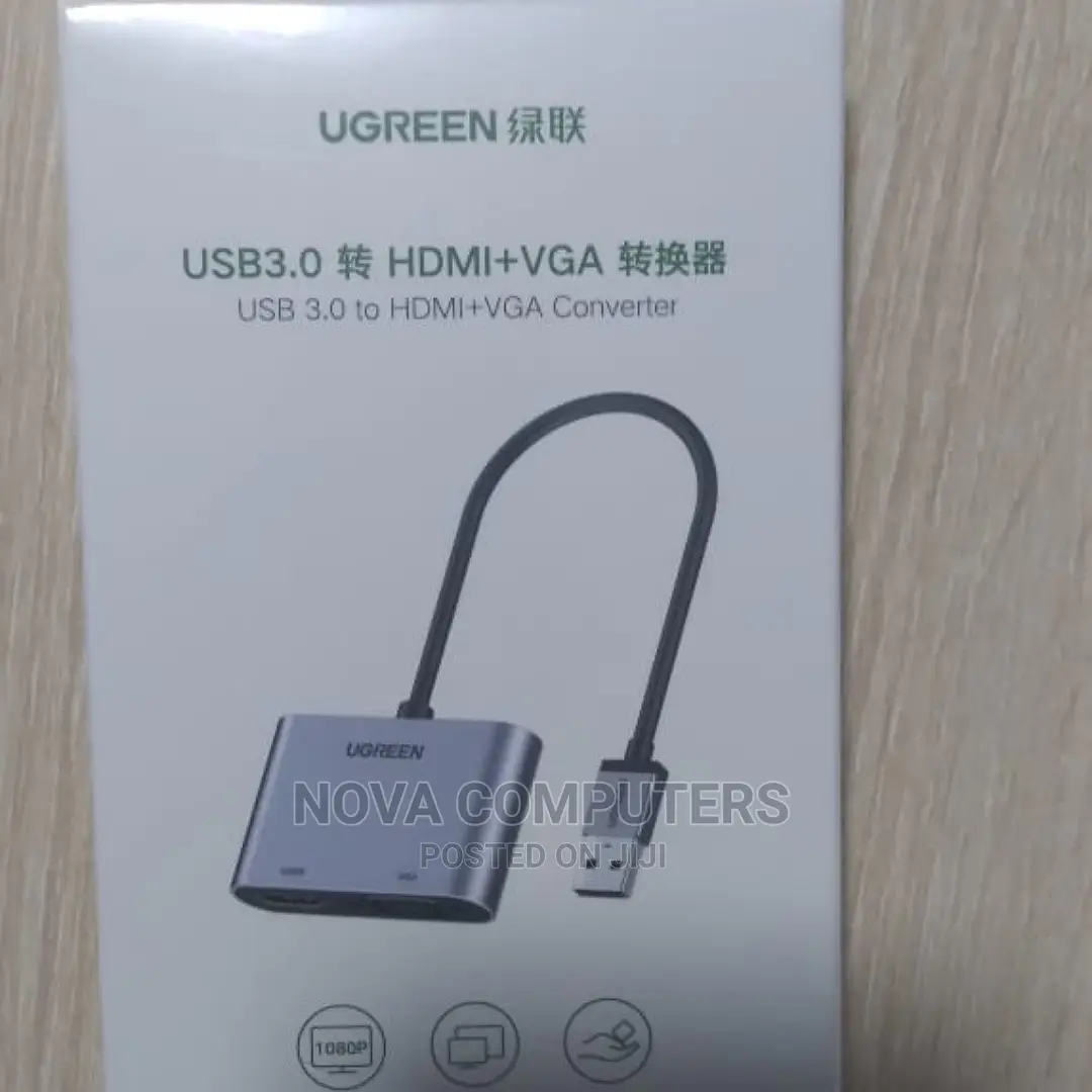 UGREEN USB 3.0 to HDMI + VGA Converter in Nairobi Central Computer