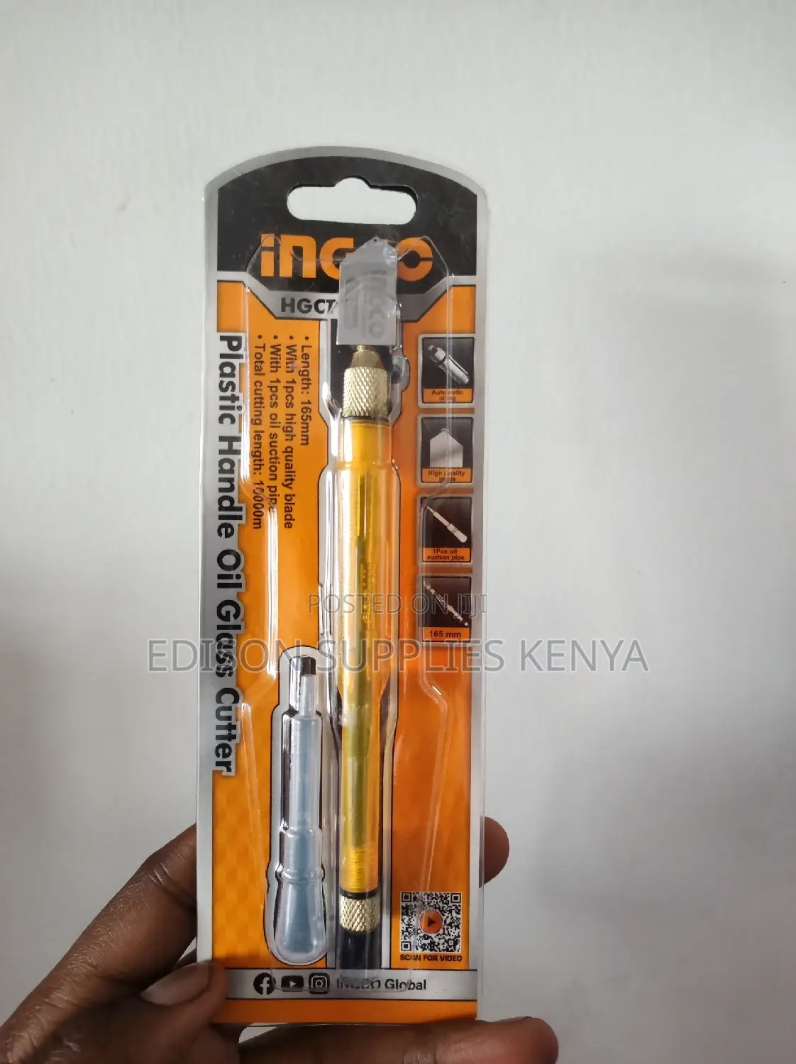 Glass Cutter Ingco Oil Glass Cutters HGCT05 Plastic Handle