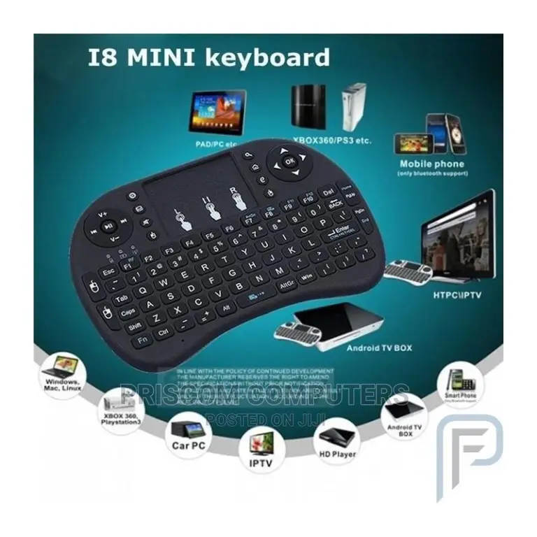 2.4 GHZ Mini Wireless Keyboard With Backlight Rechargable