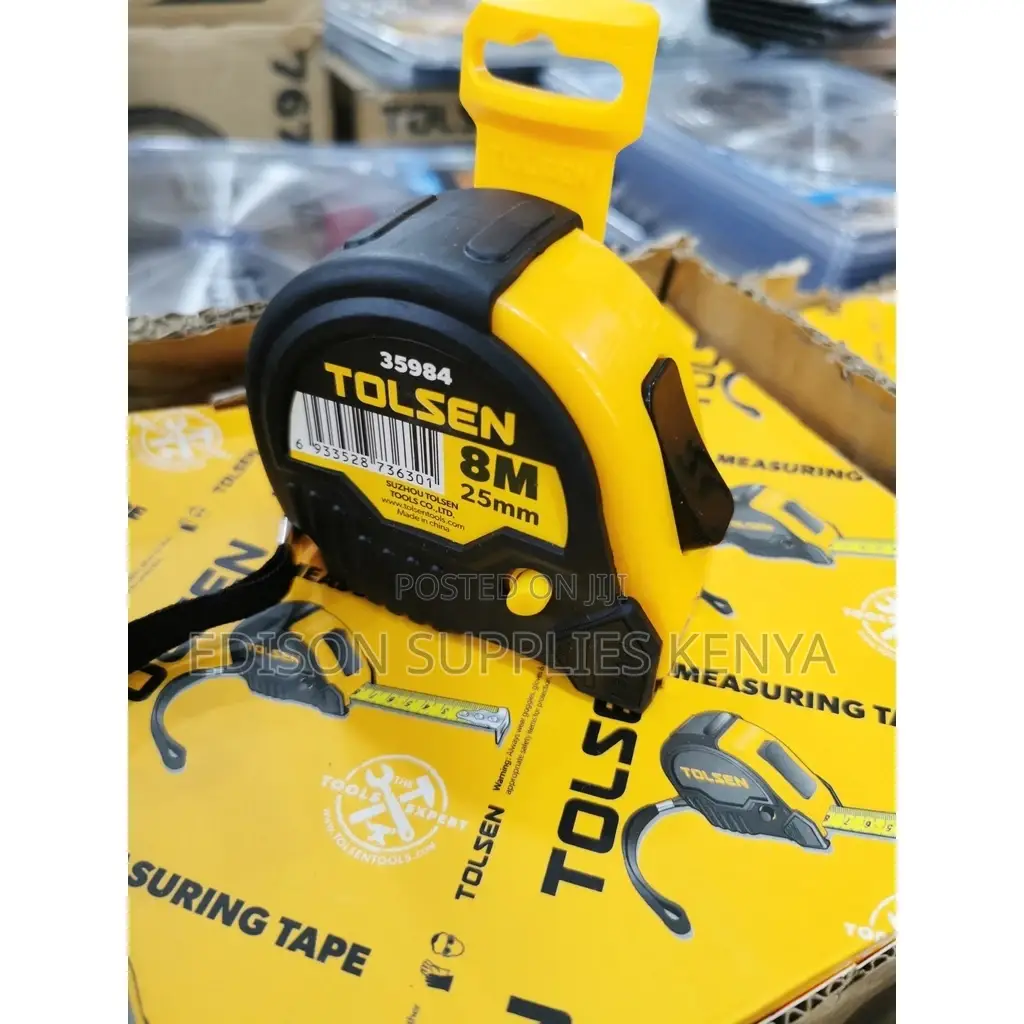 Tolsen Measuring Tapes 8 Metres Heavy Duty Industrial Tapes
