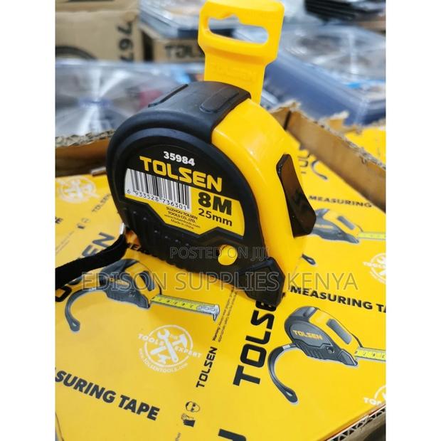 Tolsen Measuring Tapes 8 Metres Heavy Duty Industrial Tapes