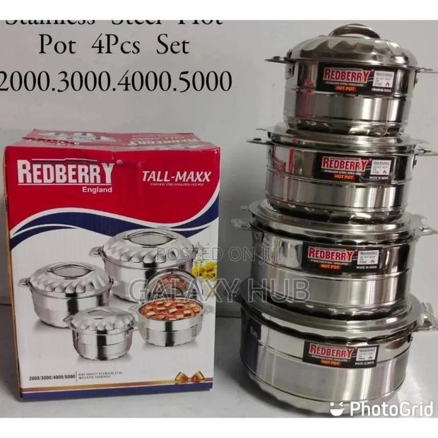 Tall Maxx Stainless Steel Hotpots 4pc Set