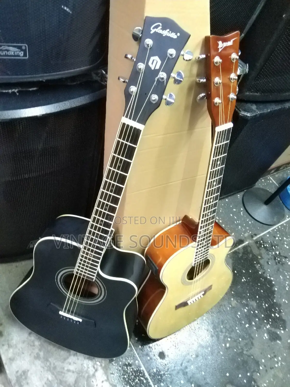 Semi Acoustic Box Guitar Full Size