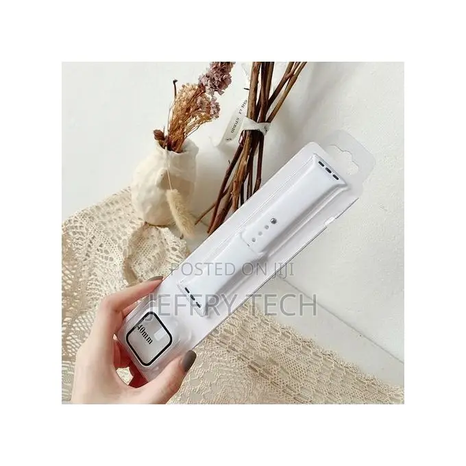 Silicon Strap Replacement for Apple Watch - 44mm - White