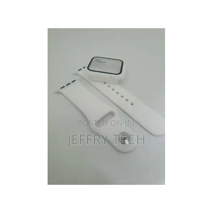 Silicon Strap Replacement for Apple Watch - 44mm - White