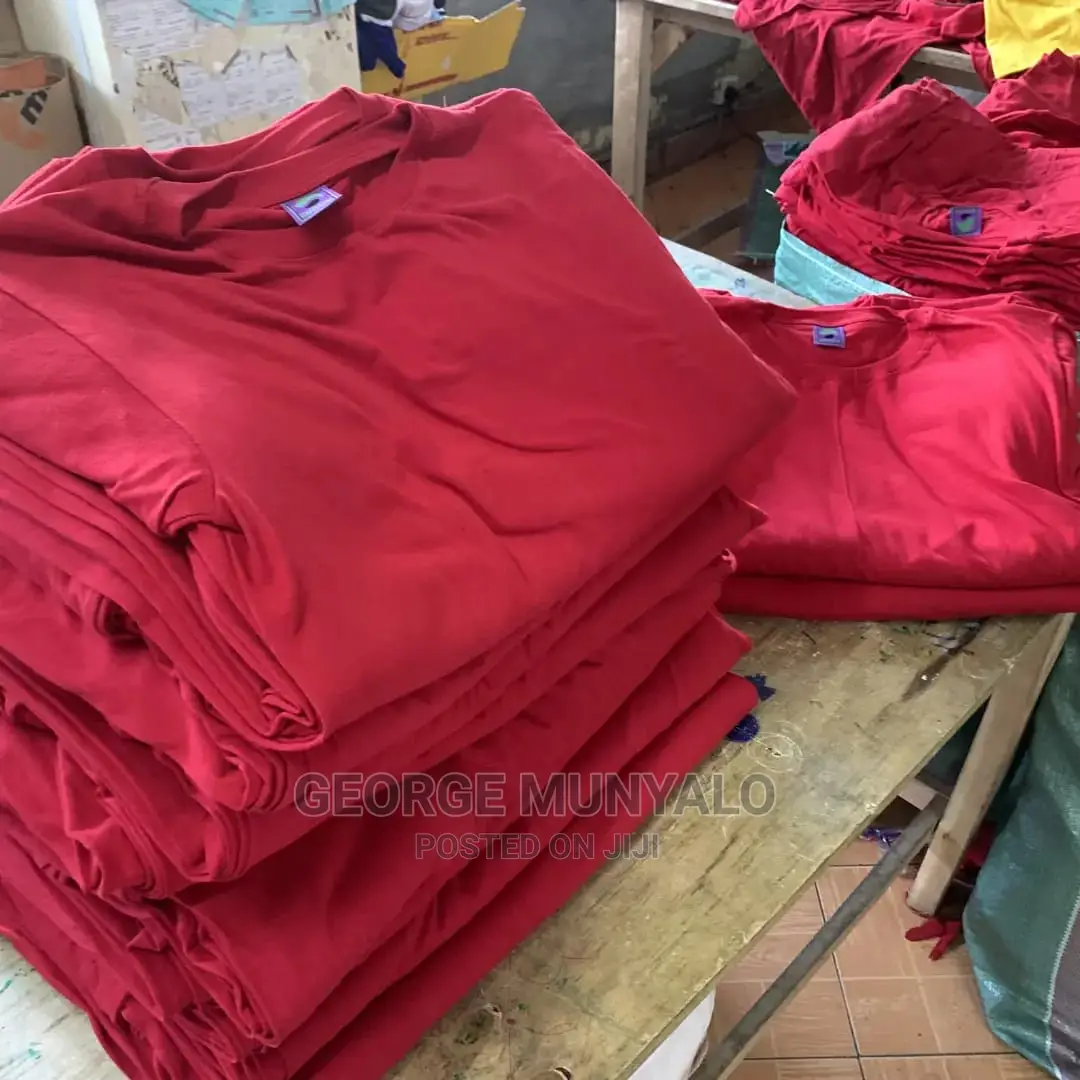 Red Plain Cotton T-Shirts