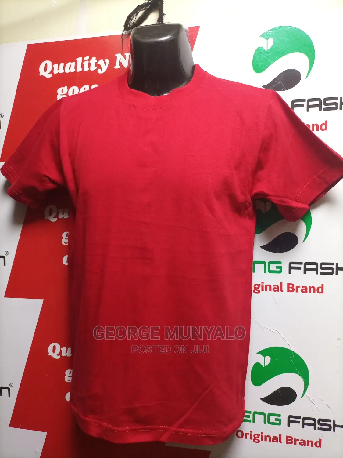 Red Plain Cotton T-Shirts