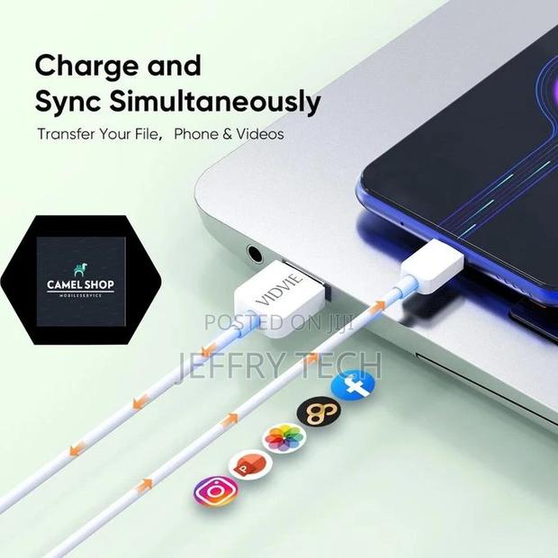 Vidvie Type - C Data Cable،(Charging Link)- Fast Chargeorigi - thumbnail 3