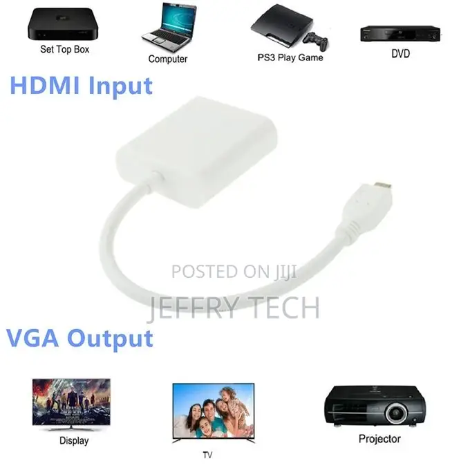 22cm Micro HDMI Male to VGA Female Video Adapter Cable, Sup