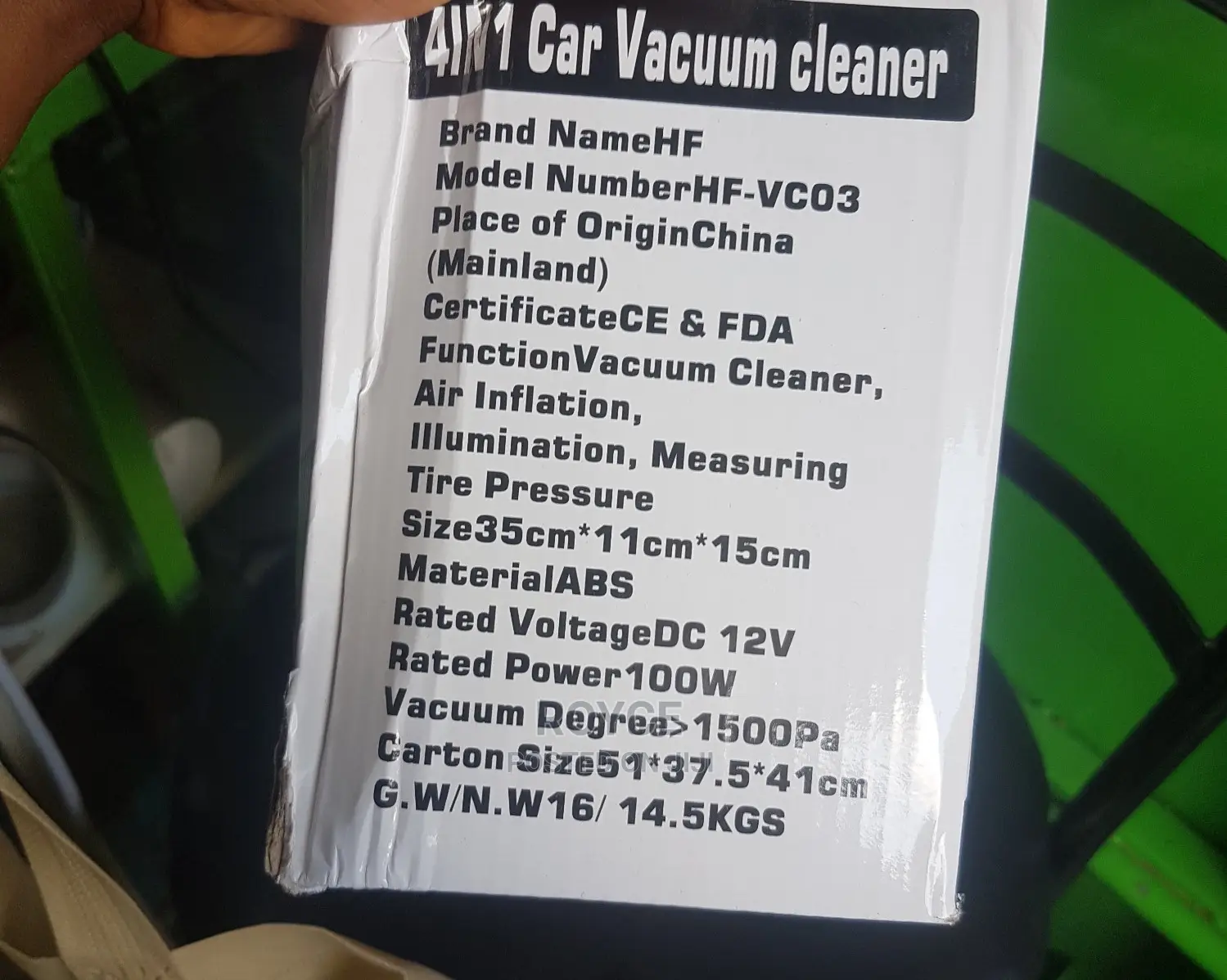 4 in 1 Car Vacuum Cleaner