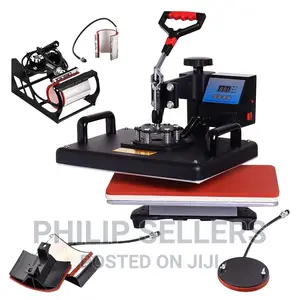 Print Digits 5 in 1 Sublimation Heavy Duty Machine, Black