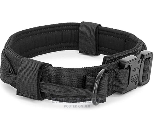 Dog Tactical Collar- Black - main view